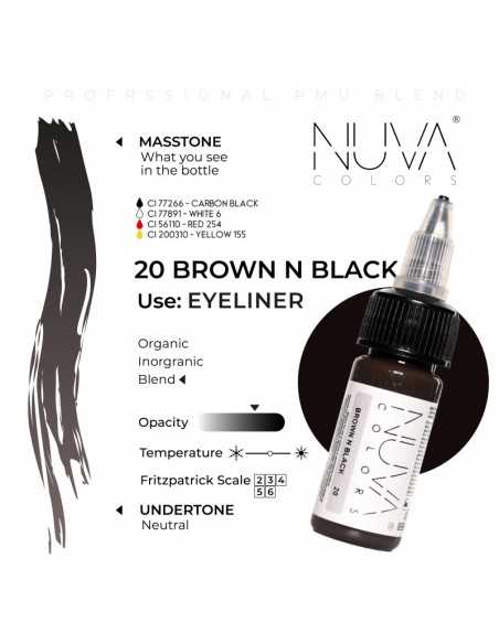 NUVA COLORS - 20 Brown n Black