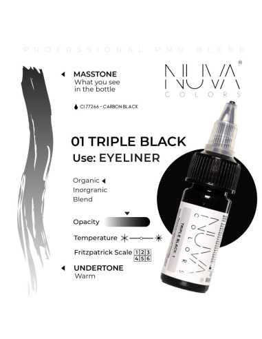 NUVA COLORS - 01 Triple Black