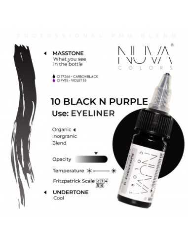 NUVA COLORS - 10 Black n Purple