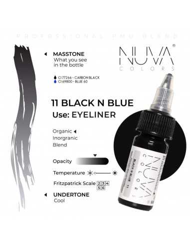 NUVA COLORS - 11 Black n Blue