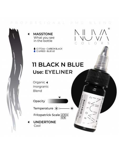 NUVA COLORS - 11 Black n Blue