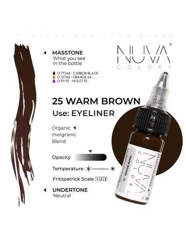 NUVA COLORS - 25 Warm Brown