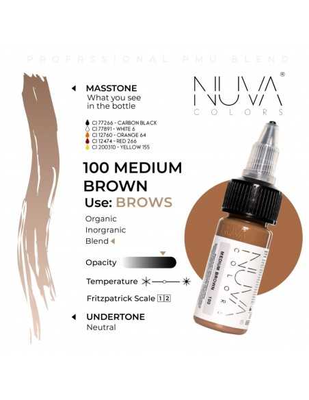 NUVA COLORS - 100 Medium Brown