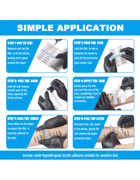 EMALLA GRECE 0.02MM MATTE TATTOO PROTECTION FILM ROLL (15CMX10M)