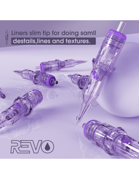 INKin REVO Round Shader - Permanent Makeup Needles (Caja de 10 unidades)