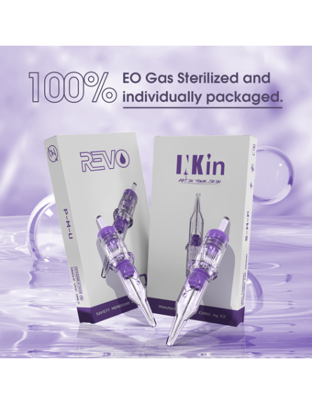 INKin REVO Round Shader - Permanent Makeup Needles (Caja de 10 unidades)