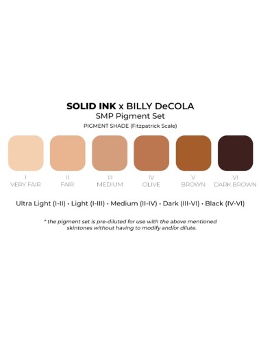 SET SMP PIGMENTS BY BILLY DECOLA