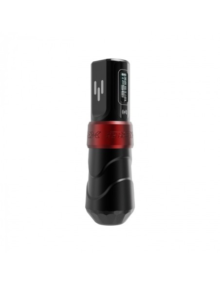 Máquina de Tatuar FK Irons Flux Max con 2x PowerBolt II - Longitud de Carrera 4.0mm - Yomico Roja/Negra