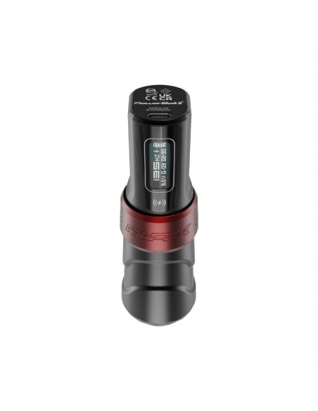 Máquina de Tatuar FK Irons Flux Max con 2x PowerBolt II - Longitud de Carrera 4.0mm - Yomico Roja/Negra