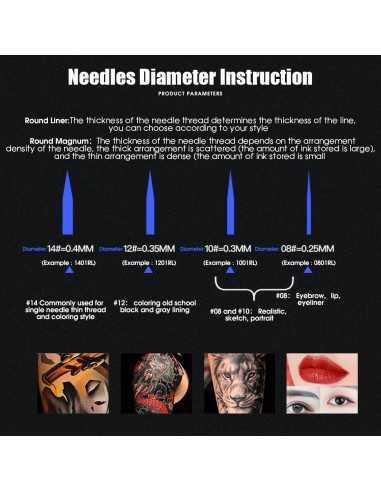 WJX Tattoo Cartridges - Round Liner...