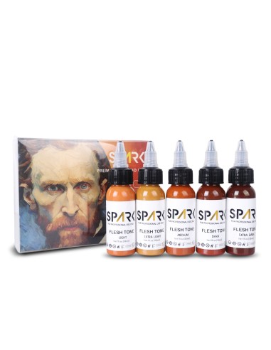 Tinta para tatuajes Spark color piel,...