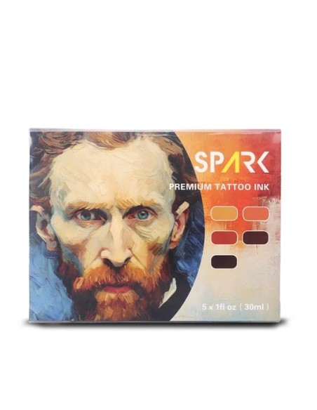 Tinta para tatuajes Spark color piel, set de 1 oz