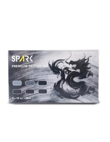 Tinta para tatuajes Spark gris opaco,...
