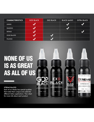 EXO BLACK TATTOO INK - 8 oz - REACH