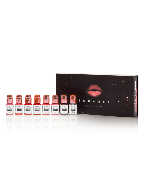 Pigmentos Para PMU Perma Blend Luxe - Set Enhance de Carla Ricciardone - 8x 15 ml