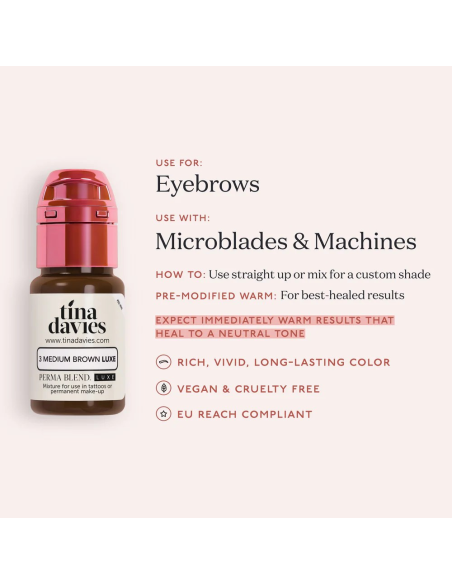 Perma Blend Ink - TINA DAVIES LUXE - 3 MEDIUM BROWN