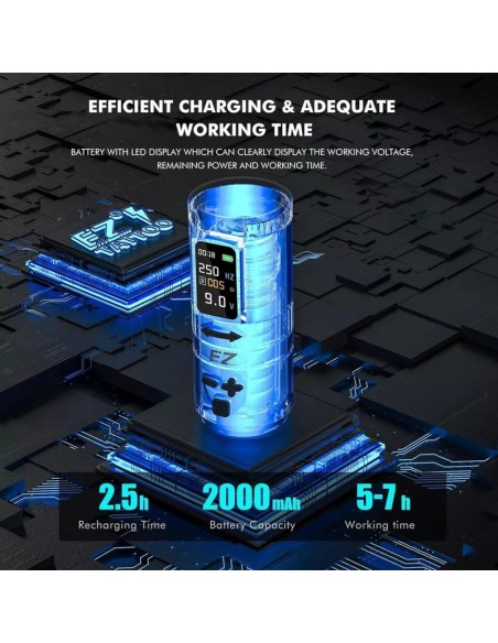 EZ EvoTech Pro Máquina de tatuaje inalámbrica
