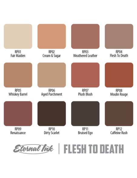 Eternal Ink Set Flesh to Death by Rich Pineda - 12 Colors
