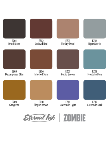 Eternal ink - Set Zombie - 12 Colors
