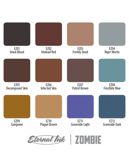 Eternal ink - Set Zombie - 12 Colors