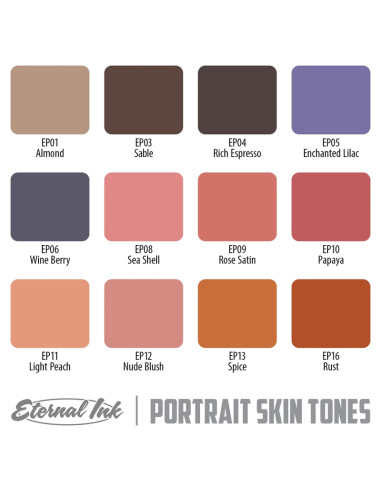Eternal Ink Set Ron Russo Skin Tones...