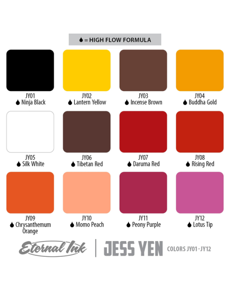 Eternal Ink - Set Jess Yen 22 Colors + Keep It Wet