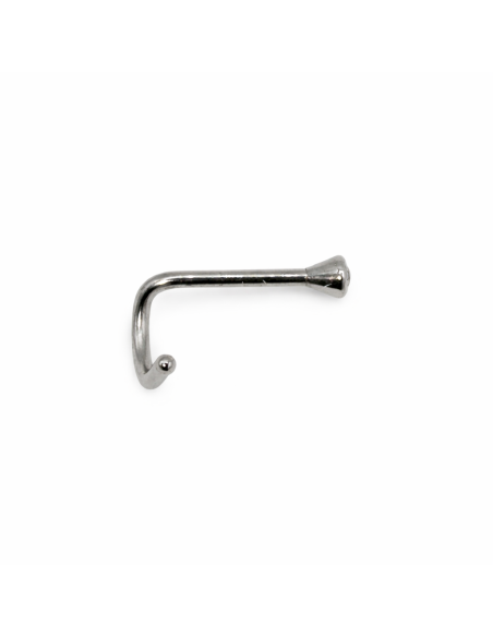 Nostril 0,8mm, 2mm cono x 5uds con brillante surgical steel 316L