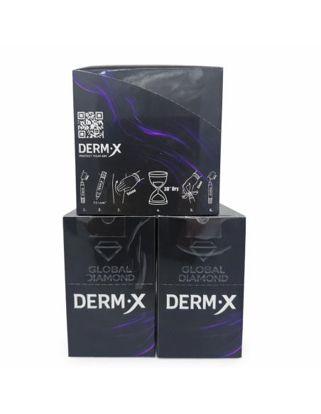 Derm X-Adhesivo médico, formulado para piel recién tatuada.
