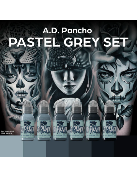World Famous Ink -A.D. Pancho Pastel Grey -6