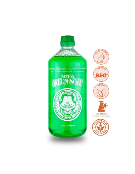 GREEN SOAP 1 LITER (+ALANTOINE) BY ALOETATTOO