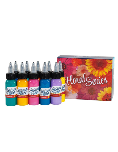 Floral Series Set 1oz Tattoo Ink -...
