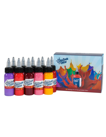Majestic Color Set 1oz Tattoo Ink - StarBrite Colors 10 x 1 oz