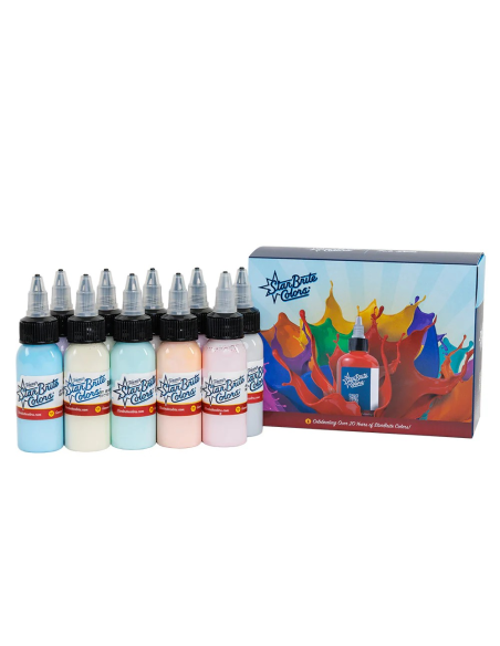 Soft Pastel Palette Set 1oz Tattoo Ink - StarBrite Colors