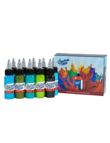 Blue Lagoon Set 1oz Tattoo Ink -...