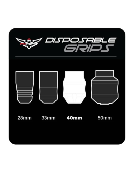 FK IRONS Disposable Rubber 40mm Grip Black