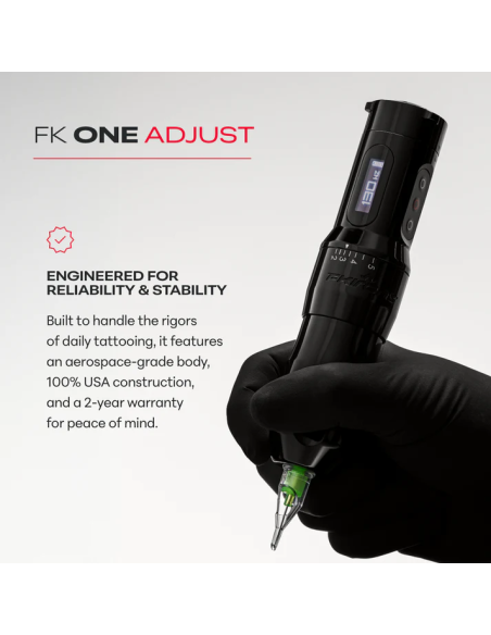 FK Irons One Adjust Tattoo Machine with Adjustable Stroke