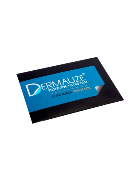 Dermalize Pro Total Black Sun Block-Paquete de 5 láminas precortadas