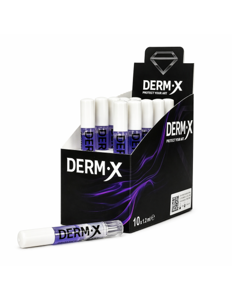 Derm X-Adhesivo médico, formulado para piel recién tatuada.