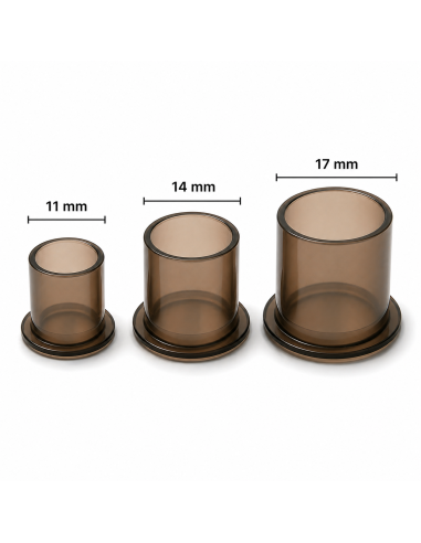 Cups Con Base Unistar Negros - 1000...