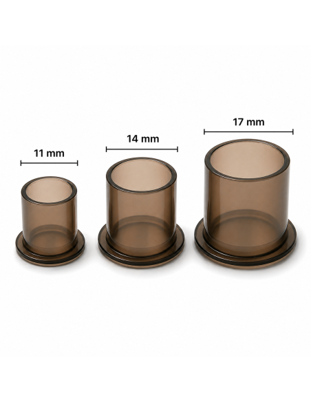 Cups Con Base Unistar Negros - 1000 unidades