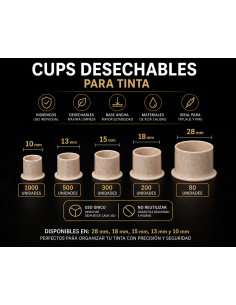 Pla Ink Cups  con base -...