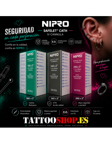 Cateter Nipro Para Piercing