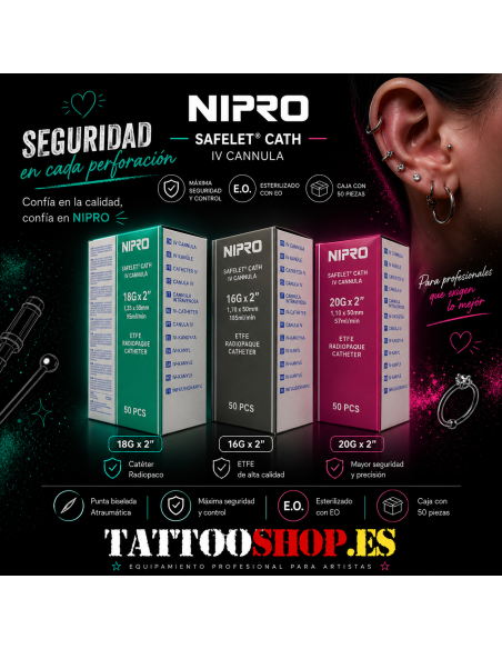 Cateter Nipro Para Piercing