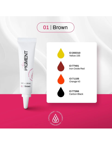 The Pigment-01 Brown-Microblading 10...