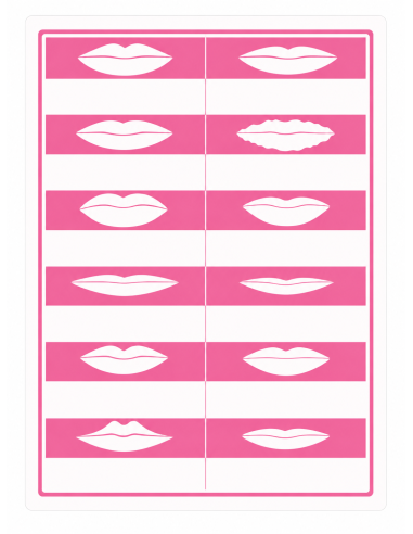 Piel sintética doble cara Labios y...