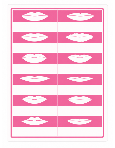 Piel sintética doble cara Labios y Cejas Nº 1