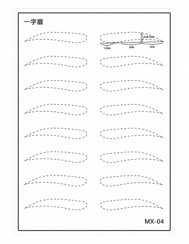Piel sintética Nº 11 lisa Cejas MX 04