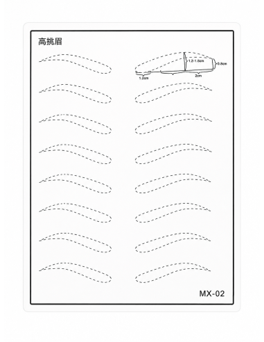 Piel sintética Nº 7 lisa Cejas MX 02