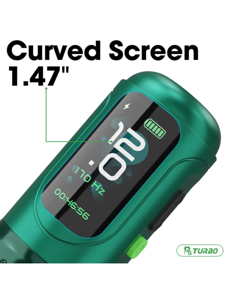 EZ P6 TURBO – Maquina de Tatuar Inalambrica Direct Drive con Stroke Ajustable de 1,0 a 5,0 mm