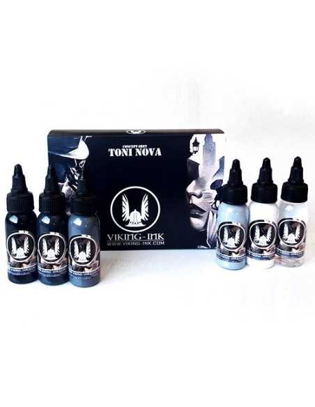 Viking Ink Set Toni Nova, Concept Grey ( 6 colors x 1oz )